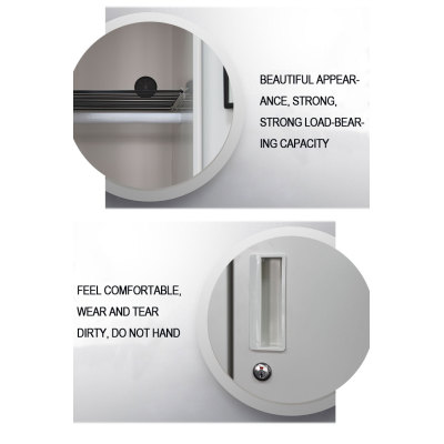 3 Doors Heavy Duty Metal Cabinet Steel Storage Wardrobe