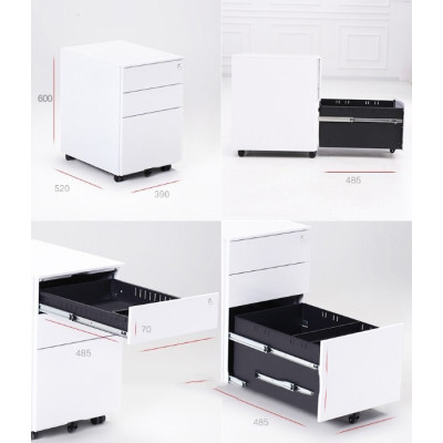 3 Drawer Vertical File Cabinet Lockable Metal Storage Cabinet