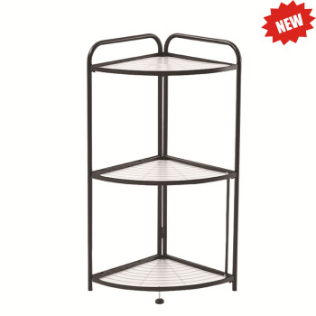 3/4/5 Tier Corner Storage Shelves Wire Shelving Unit Metal Shelf Steel Storage Rack