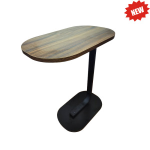 C-Shaped End Table Side Coffee Table for Living Room, Bedroom, and Sofa