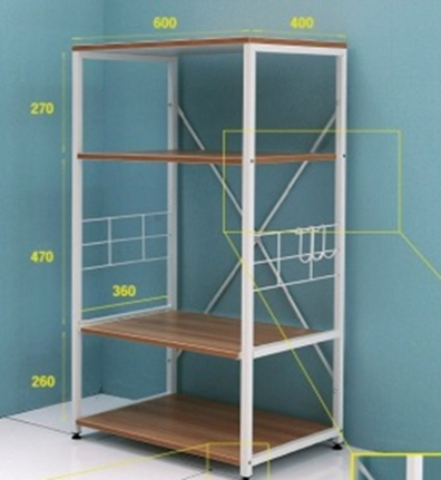 4 tiers kitchen storage rack