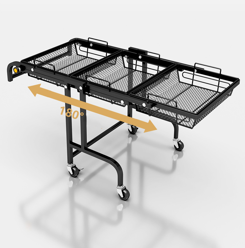 black foldable cart 