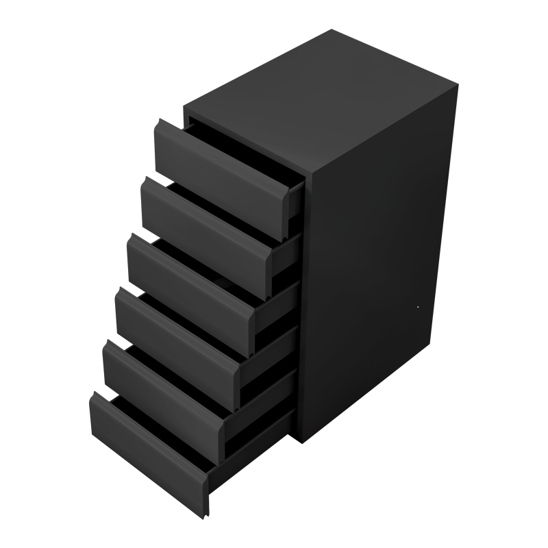 Black fine cabinet