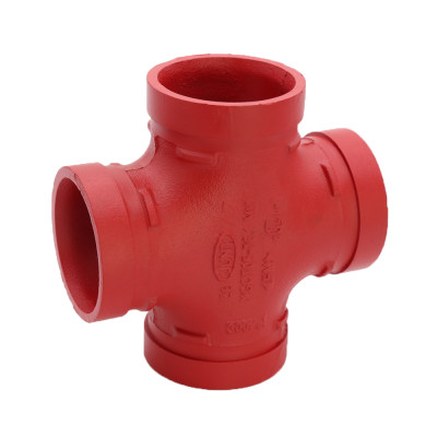 ANSI /UL 213 C Red Coating/ Ral 3000 Fire Protect Grooved Cross and Threaded Cross Manufacturer