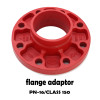 ANSI /UL 213 C Red coating/ Ral 3000 Fire Protection Grooved and Threaded Flange and Flange Adaptor PN16/ Class150