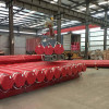 Seamless Hot Dipped Galvanized and Red Epoxy Coating Firefighting Pipeline