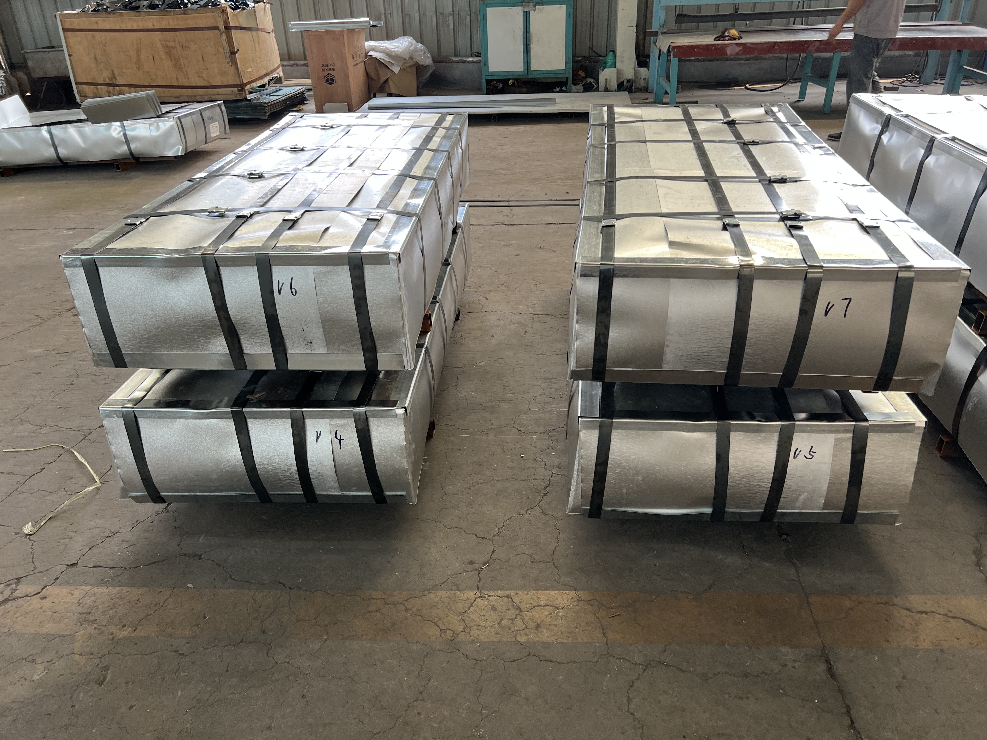 Galvanized steel plate stock