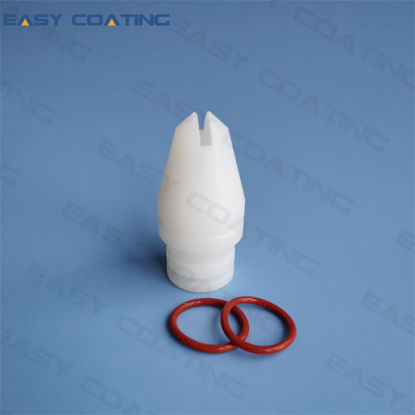 134384 Versa spay powder gun parts nozzles flat spray 2.5mm with O-ring Tivar nordson replacement