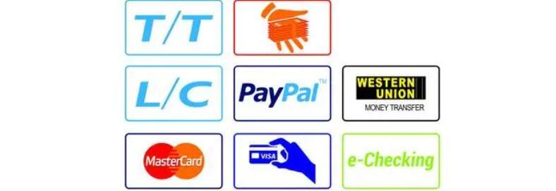 The payment method for small or trial order
