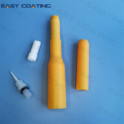 1007746 Optigun GA03 powder coating guns extension nozzles with flat jet nozzle NF25 L=150mm