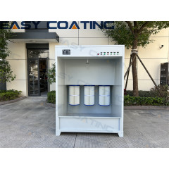 Small manual electrostatic powder coating spray paint booth