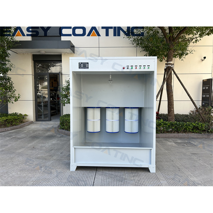 Small manual electrostatic powder coating spray paint booth