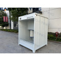 Small manual electrostatic powder coating spray paint booth