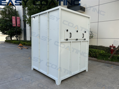 Small manual electrostatic powder coating spray paint booth