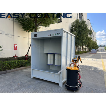 Small manual electrostatic powder coating spray paint booth