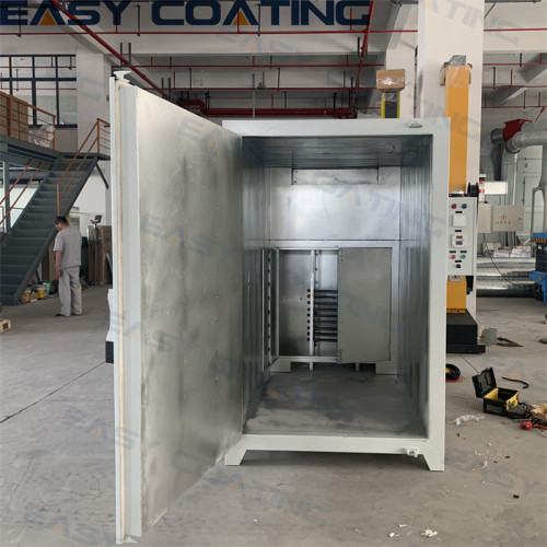 Small electric powder coating curing ovens for metal surface finishing