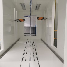 Points of painting powder to aluminum profiles surface