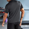Custom Men's Sports Tee with Topstitching OEM Factory