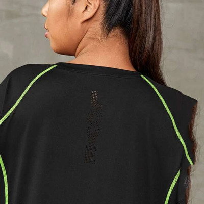 Custom OEM Wholesale Plus Softness Top-stitching Raglan Sleeve Sports Tee
