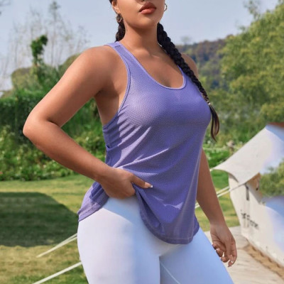 OEM Wholesale Plus Solid Sports Tank Top Sports Wear Supplier