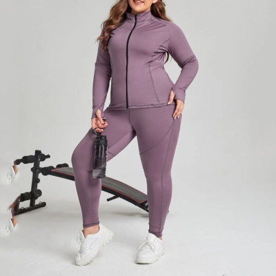 Custom Plus Stitch Trim Sports Jacket & Leggings Factory