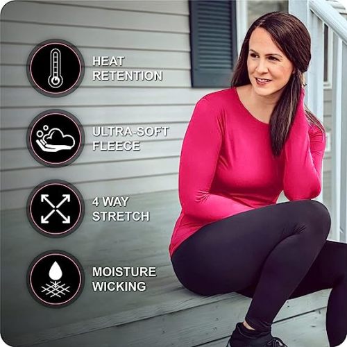 Designed for Winter Comfort - Custom Long Sleeve Thermal Tops for Women - OEM Available