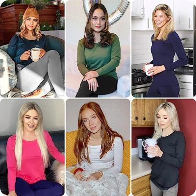 Get Comfy and Cozy with our Wholesale Thermal Undershirts: Long Sleeve Winter Tops for Women