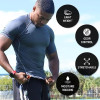 Men Short Sleeve Compression Shirt Cool DryBaselayer Athletic Workout Shirts for Running and Workout