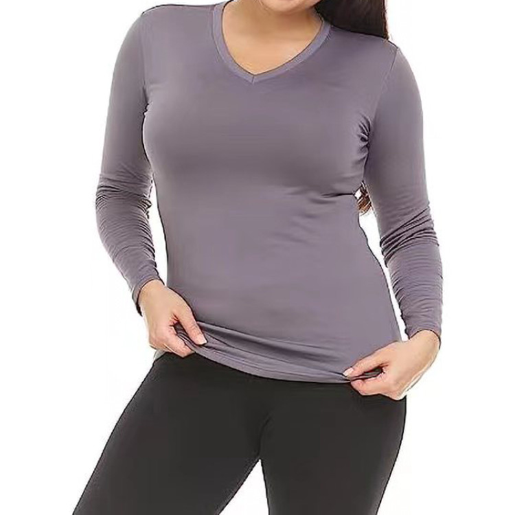 Custom OEM Thermal Shirts for Women Wholesale Long Sleeve Tops - Customized for Maximum Comfort