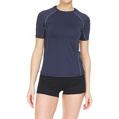 Wholesale Womens Compression Short Sleeve T Shirt for Athletic Workout and Running Cool Dry Tops