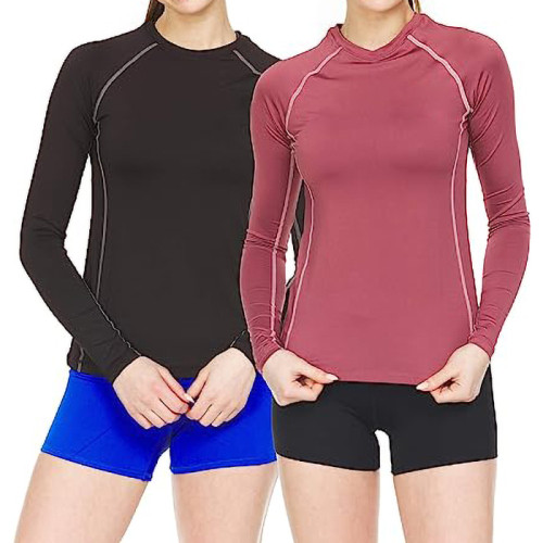 Top-Quality Custom Women's Compression Long Sleeve T-Shirt- Ideal for Wholesale and OEM