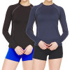 Custom Women's Compression Long Sleeve T-Shirt for Athletic Performance and Workout Tops