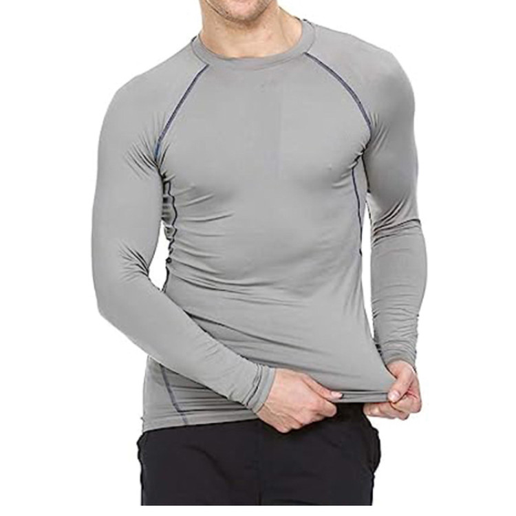 Boost Your Workout: Men's Long Sleeve Compression Shirt - Cool Dry Baselayer for Running and Workout - OEM Wholesale