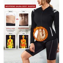 Wholesale Sauna Sweat Suit for Women Neoprene Hot Jacket Slimming Workout Top Supplier