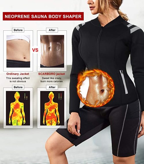 Wholesale Sauna Sweat Suit for Women Neoprene Hot Jacket Slimming Workout Top Supplier