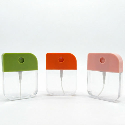 38ml Card Sprayer Bottle Clear color with Custom color cap Wholesale