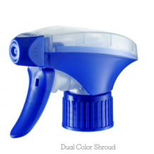 XT-B-2 All Plastic Trigger Sprayer 28/410 Dual color shroud White transparent or Custom Color Wholesale