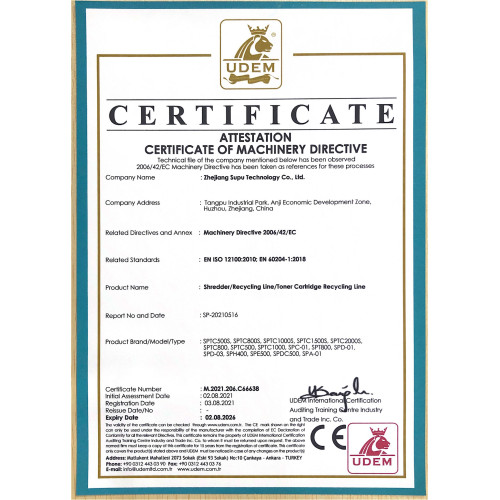 Certification Internationale Audit Formation Contre Industrie et Commerce Inc. Co. UDEM