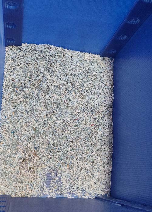 shredding particle size