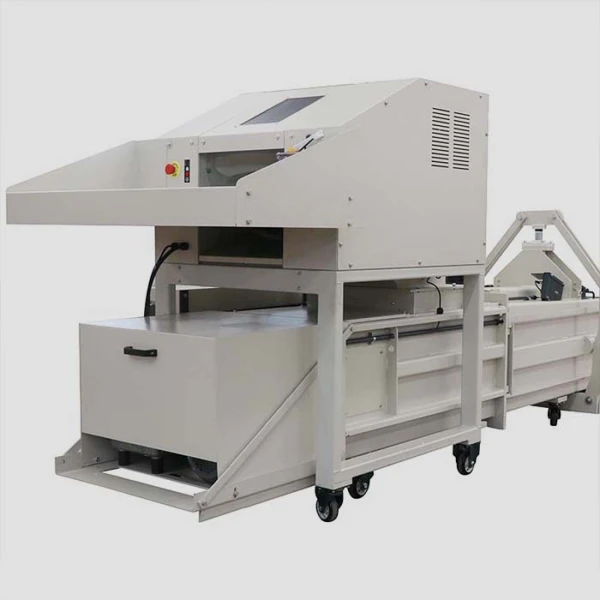 Industrial Casino Cards Shredder Double Shaft Casino Poker Shredder with Baler