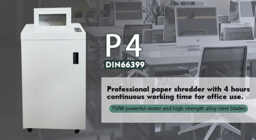 Professional Double Shaft Cross Cut Card CD Paper Shredder for Commercial Use