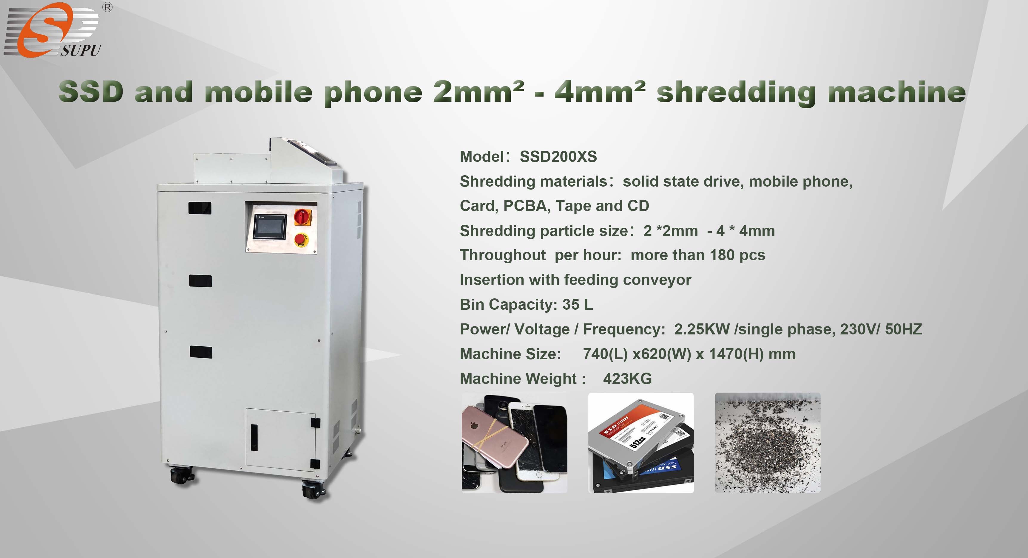 mobile phone shredder