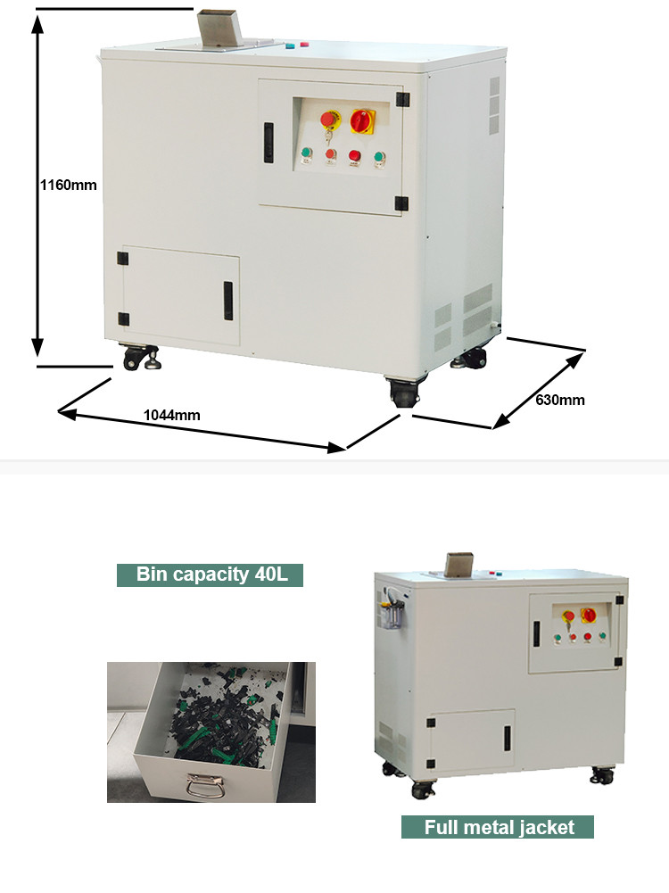 size of hdd crusher