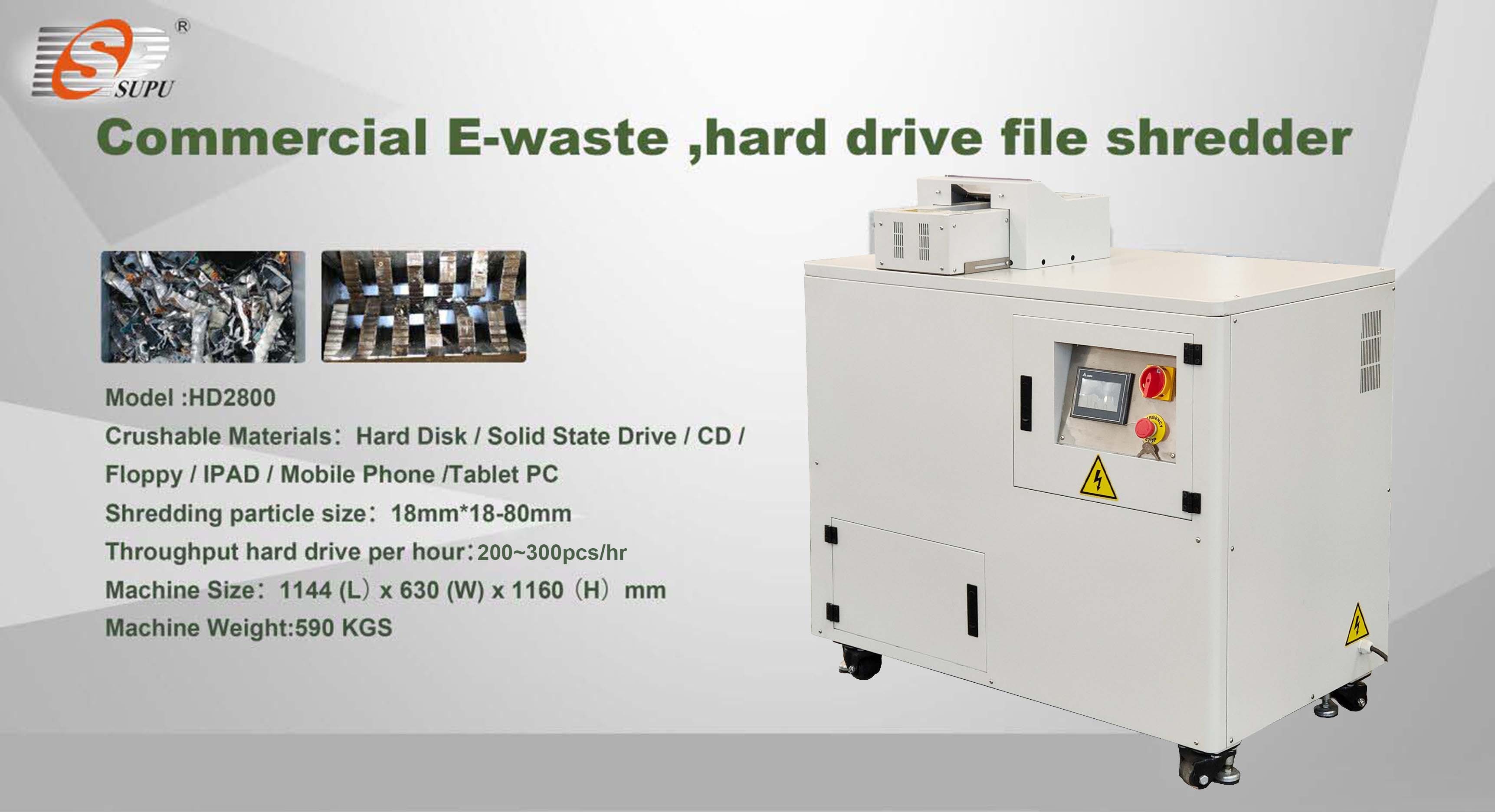 hard disk shredder