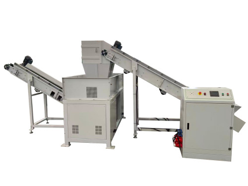 SUPU Heavy Duty Double Shaft HDD SSD Metal Scrap E-waste Shredder machine