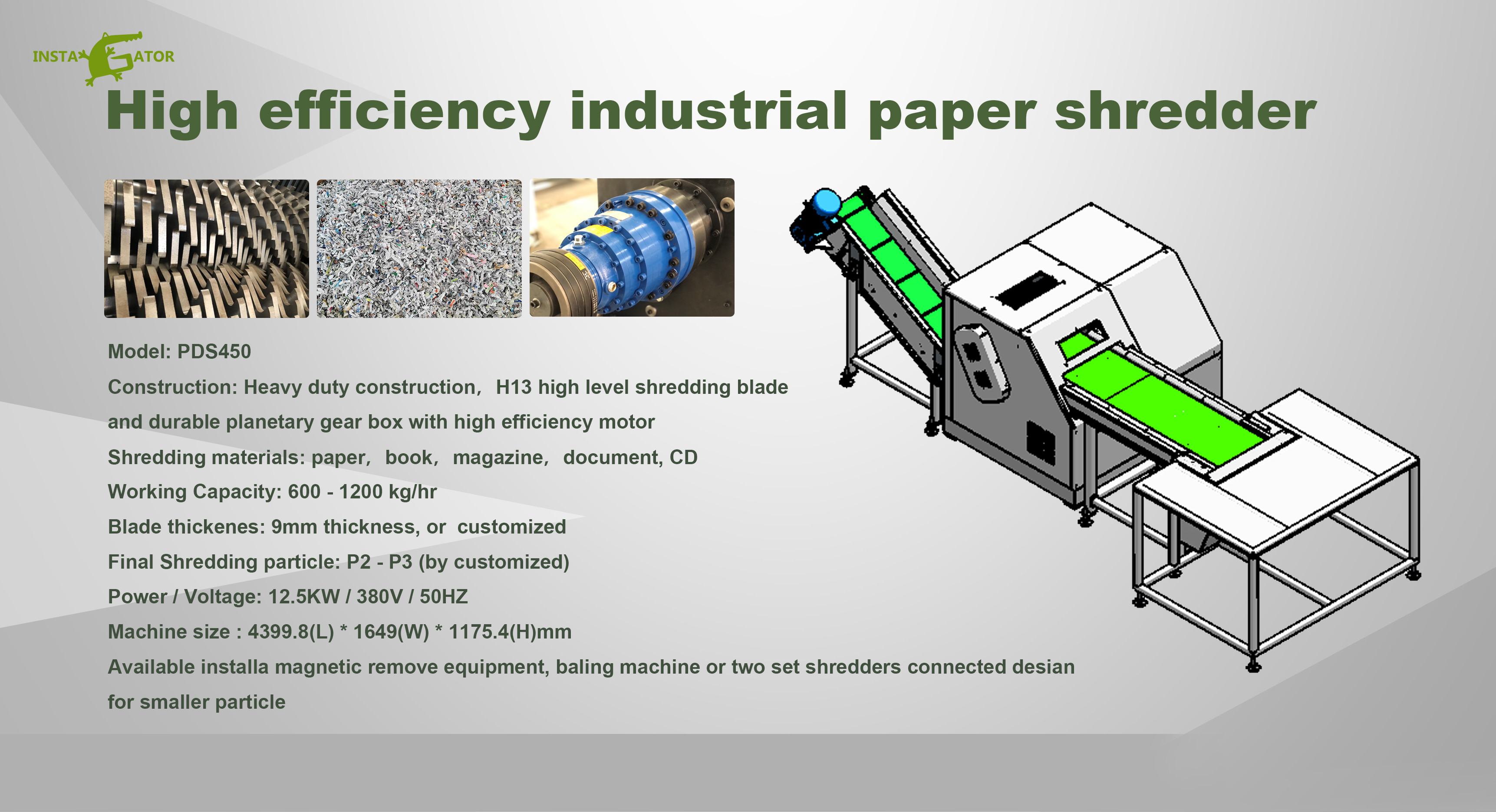 Industrial Paper Shredders Used For Recycling And Destruction Purposes
