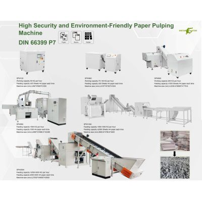 SUPU Various High-efficiency and High Security Models Of Pulping Machines