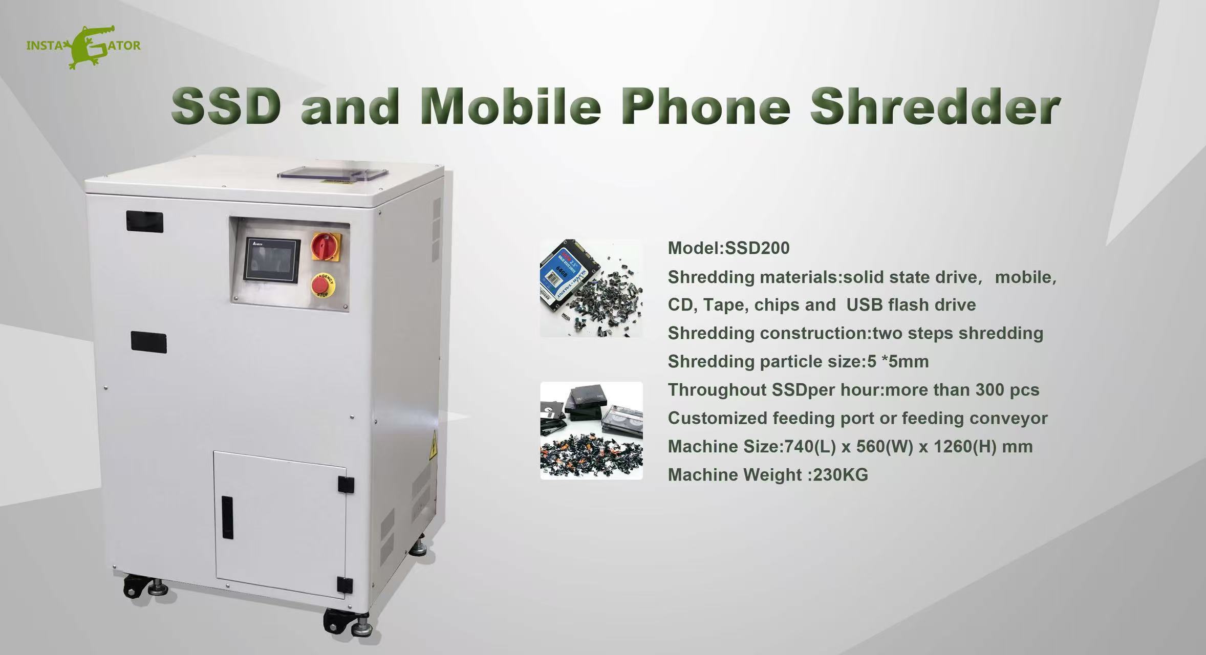 Portable Small Crushers, Practical Solid-state Drive Devices and Mobile Phone Crushing Processing and Recycling Machines