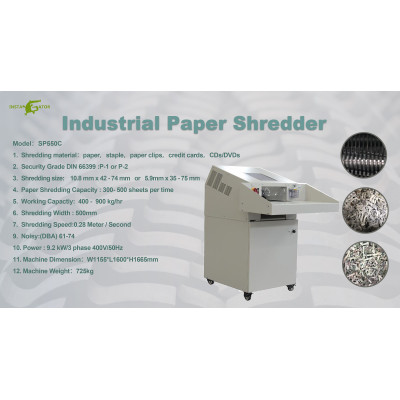Medium-sized Automatic Shredder, a Machine for Crushing and Recycling Waste Paper, Materials, Documents, Magazines, Etc
