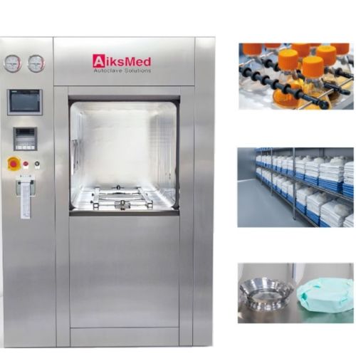 Pharmaceutical Sliding Door Vacuum Autoclave with GMP for Garments
